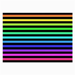 Rainbow Stripes Glasses Cloth (large, Two Sided)