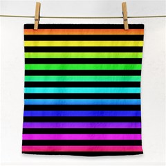 Rainbow Stripes Face Towel