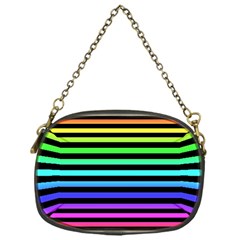 Rainbow Stripes Chain Purse (one Side)