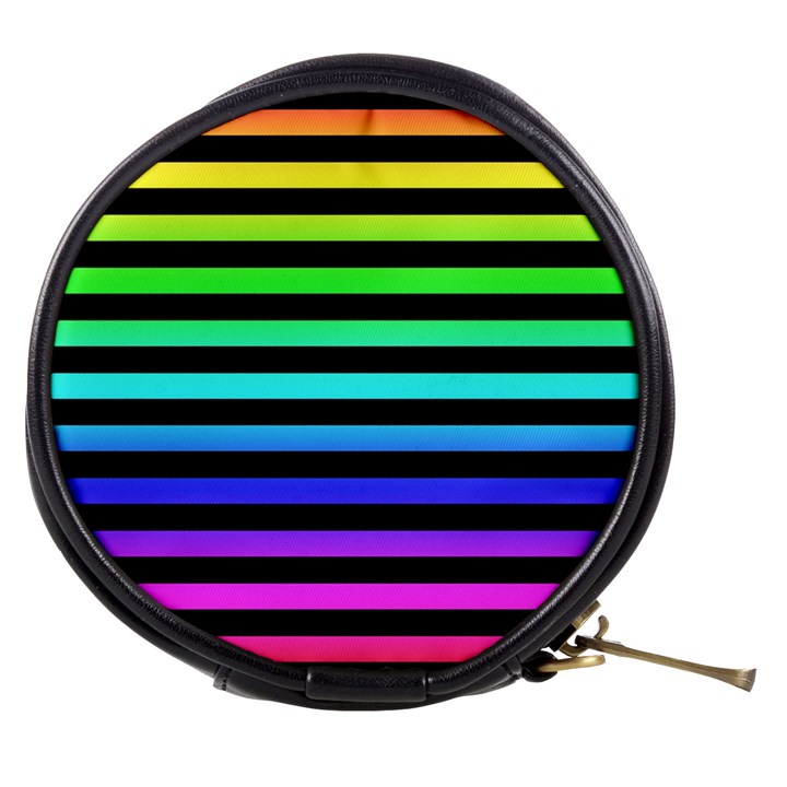 Rainbow Stripes Mini Makeup Case