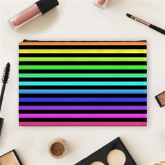 Rainbow Stripes Cosmetic Bag (large)