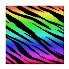 Rainbow Tiger Ceramic Tile by ArtistRoseanneJones