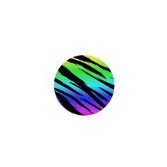 Rainbow Tiger 1  Mini Button