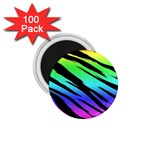 Rainbow Tiger 1.75  Button Magnet (100 pack) Front