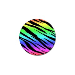 Rainbow Tiger Golf Ball Marker by ArtistRoseanneJones