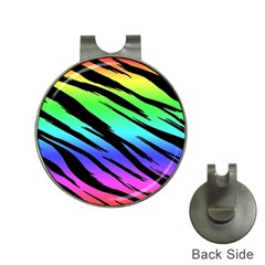 Rainbow Tiger Hat Clip With Golf Ball Marker