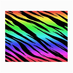 Rainbow Tiger Glasses Cloth (small, Two Sided)