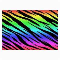 Rainbow Tiger Glasses Cloth (large, Two Sided)