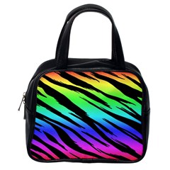 Rainbow Tiger Classic Handbag (one Side) by ArtistRoseanneJones