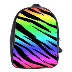 Rainbow Tiger School Bag (large) by ArtistRoseanneJones