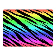 Rainbow Tiger Double Sided Flano Blanket (mini) by ArtistRoseanneJones