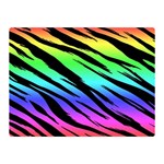 Rainbow Tiger Double Sided Flano Blanket (Mini) 35 x27  Blanket Front