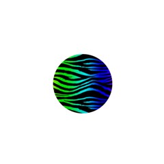 Rainbow Zebra 1  Mini Button