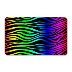 Rainbow Zebra Magnet (rectangular)