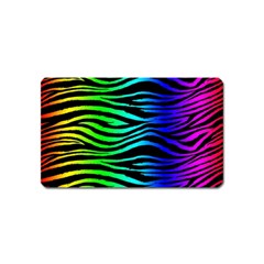 Rainbow Zebra Magnet (name Card)