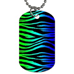 Rainbow Zebra Dog Tag (one Sided)