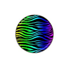 Rainbow Zebra Golf Ball Marker 4 Pack (for Hat Clip)