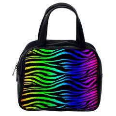 Rainbow Zebra Classic Handbag (one Side)