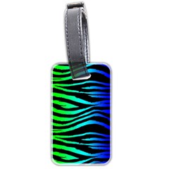 Rainbow Zebra Luggage Tag (two Sides)