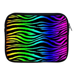 Rainbow Zebra Apple Ipad Zippered Sleeve