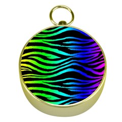 Rainbow Zebra Gold Compass