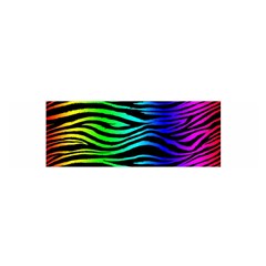 Rainbow Zebra Satin Scarf (oblong)