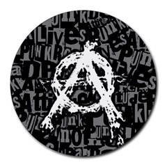 Anarchy 8  Mouse Pad (round)