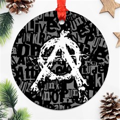 Anarchy Round Ornament