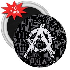 Anarchy 3  Button Magnet (10 Pack)