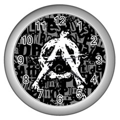 Anarchy Wall Clock (silver)