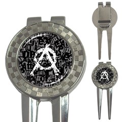 Anarchy Golf Pitchfork & Ball Marker by ArtistRoseanneJones