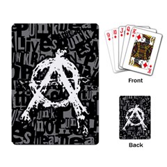 Anarchy Playing Cards Single Design by ArtistRoseanneJones