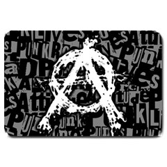 Anarchy Large Door Mat by ArtistRoseanneJones