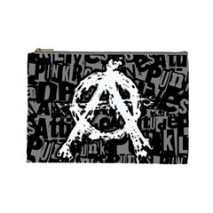 Anarchy Cosmetic Bag (large) by ArtistRoseanneJones