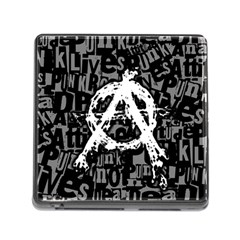 Anarchy Memory Card Reader With Storage (square) by ArtistRoseanneJones