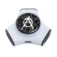 Anarchy 3 Port Usb Hub by ArtistRoseanneJones