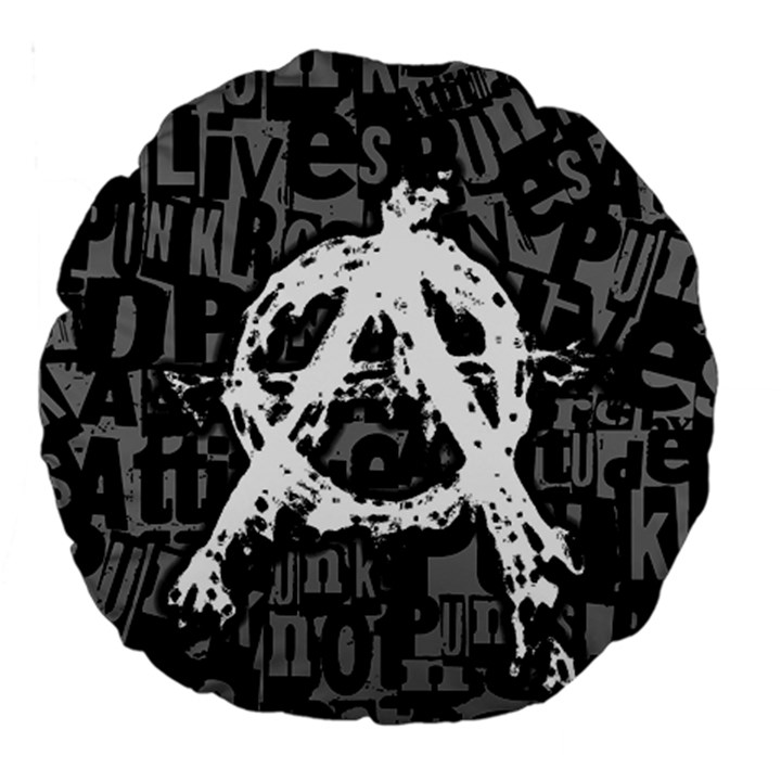 Anarchy Large 18  Premium Round Cushion 