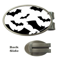 Deathrock Bats Money Clip (oval) by ArtistRoseanneJones