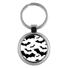 Deathrock Bats Key Chain (round) by ArtistRoseanneJones