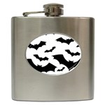 Deathrock Bats Hip Flask Front