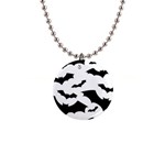 Deathrock Bats Button Necklace Front