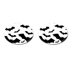 Deathrock Bats Cufflinks (oval)