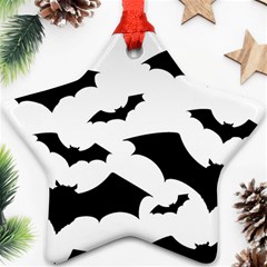 Deathrock Bats Star Ornament (two Sides) by ArtistRoseanneJones