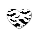 Deathrock Bats Drink Coasters 4 Pack (Heart)  Front