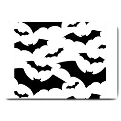 Deathrock Bats Large Door Mat by ArtistRoseanneJones