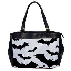 Deathrock Bats Oversize Office Handbag (one Side) by ArtistRoseanneJones