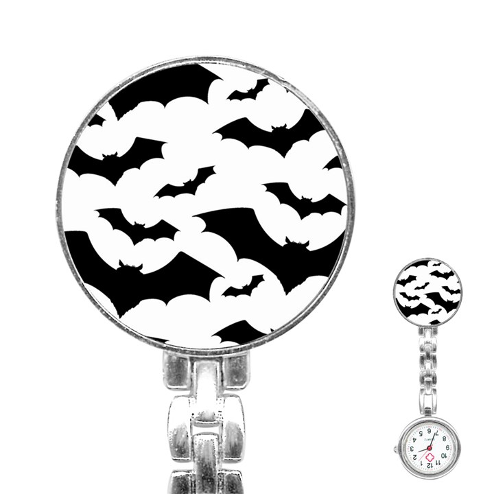 Deathrock Bats Stainless Steel Nurses Watch