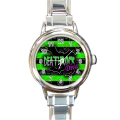 Deathrock Diva Round Italian Charm Watch