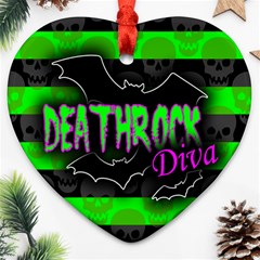 Deathrock Diva Heart Ornament