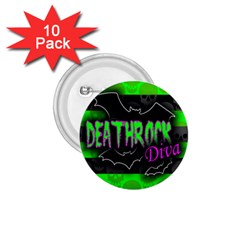 Deathrock Diva 1 75  Button (10 Pack)